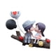 thumbnail image 3 of Decoración de coche, lindas parejas de dibujos animados, figuras de acción, miniaturas de pareja besándose, adorno de globo, para regalos de niñas y f Tenedor de árbol gris, 3 of 5
