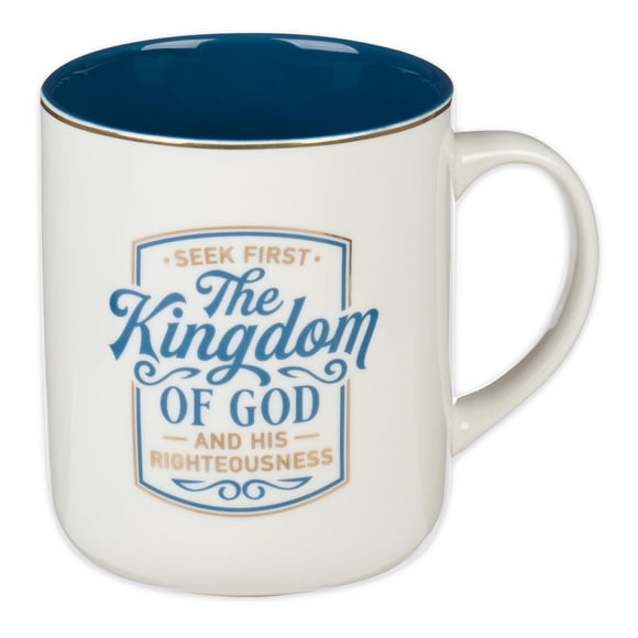 Taza de café Christian Art Gifts 414 ml Azul Real