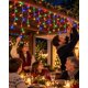 thumbnail image 1 of Pack 2 Guirnalda Luces LED Solar Cascada 3m Multicolor Interior Exterior 144 luces, 1 of 7