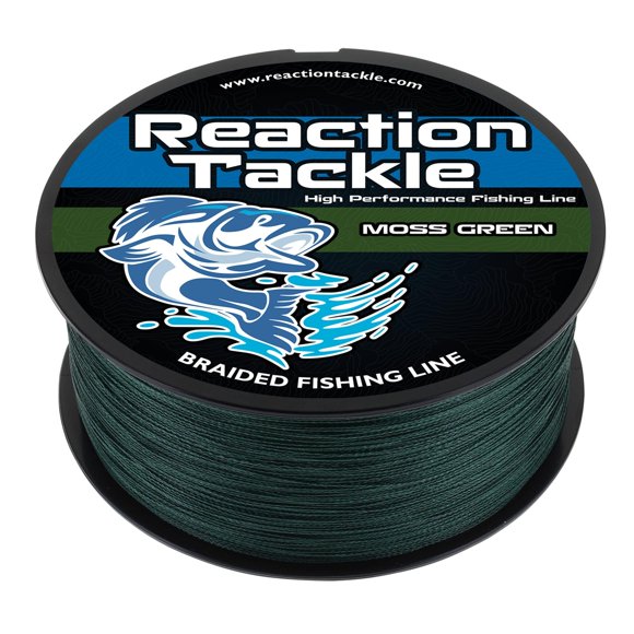 Línea de Pesca Trenzada Reaction Tackle Verde Musgo 40 lb 914 m