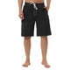 thumbnail image 1 of INSPIRE CHIC Pantalones Cortos de Tabla Sólidos para Hombre de Secado Rápido con Cintura Elástica y Cordón 34 Negro, 1 of 7