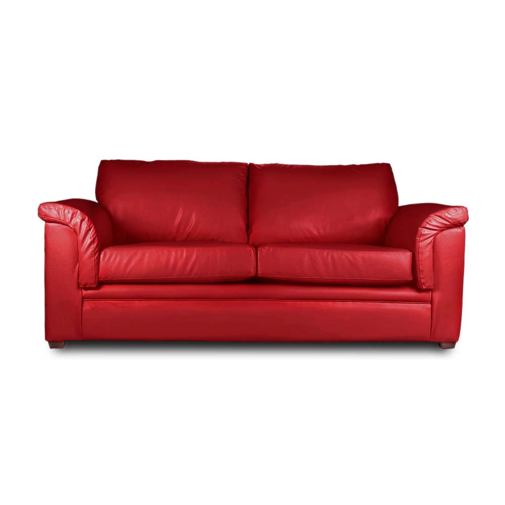 Latam Home - Sofa Ancona 3 C Pu Grano Rojo