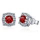 thumbnail image 3 of Aretes de Moissanita 2cttw Color D Claridad VVS1 Aretes de Botón de Diamante de Plata Esterlina 925 Aretes de Botón de Moissanita para Mujer Hombres con Certificado, 3 of 9