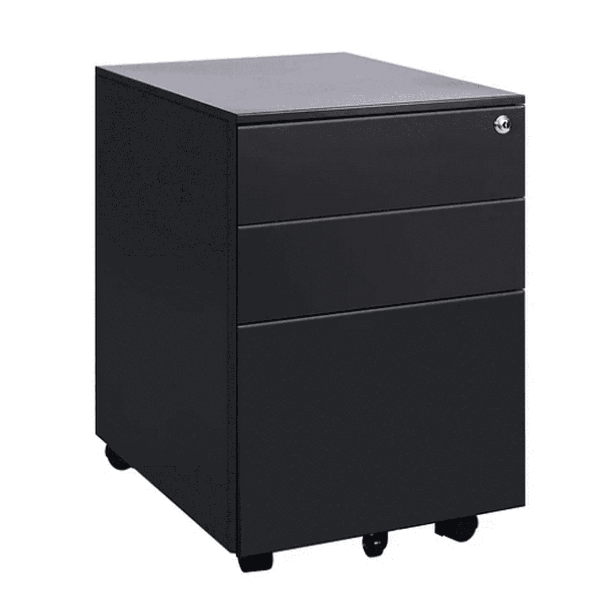 Metalbrein - Cajonera Metálica Negra - 3 Cajones