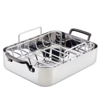 Sartén Para Asar Kitchenaid De 5 Capas Con Rejilla Extraíble, 38 X 29 Cm