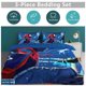 thumbnail image 2 of Cartoon Spiderman Kid Boy Room Decor Size Bedding Set for 3 Piece Bedding with 1 Flat Sheet And 2 Pillowcases Twin, 2 of 5
