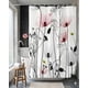 thumbnail image 3 of Cortina Para Baño Impermeable Mas Forro Con Diseño Floreado 4, 3 of 4