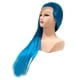 thumbnail image 4 of Cabeza De Entrenamiento Para El Cabello, Cabeza De Maniquí Para Peluquería, Trenza De Cosmetología, Color Azul, 4 of 5