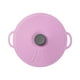 thumbnail image 4 of Tapa De Olla De Silicona Resistente Al Calor Con Asa Para Almacenamiento De Alimentos Platos Tazas Violeta 23cm, 4 of 5