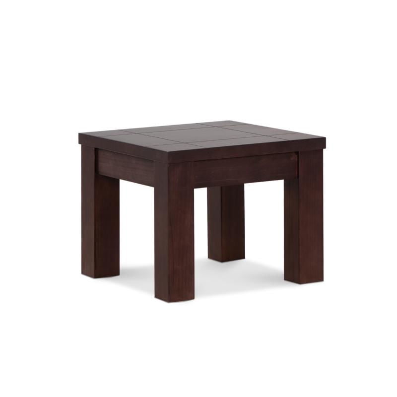 Cic - Mesa Lateral Ñuble 50 X 50 X 40 Cm Chocolate