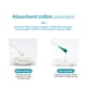 thumbnail image 3 of 20pcs Women Beauty Makeup Cotton Swab Big Head Buds Make Up Wood Sticks Nose Ears Cleaning Health Care 20cm, 3 of 3