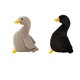 thumbnail image 2 of 2 Uds., Mu?eco De Pato De Peluche Infantil, Decoración De 40cm, Gris, 40cm, Negro, 2 of 4