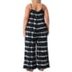thumbnail image 3 of Mono de Escuela Universitaria para Mujer Talla Grande, Estilo Tie-Dye, con Tirantes Ajustables, Sin Mangas, Elástico, Pierna Ancha, Casual de Verano, Pantalones Largos, Talla 4X, Negro, 3 of 6