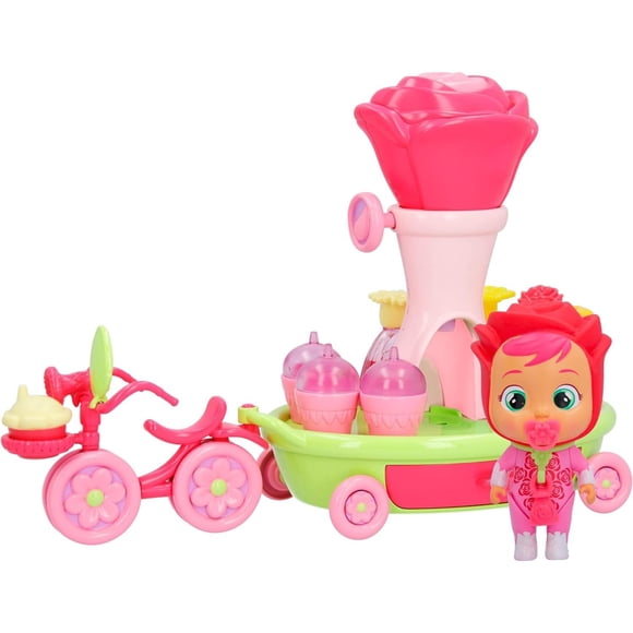 Playset Bebes Llorones La Bici Carrito de Rose