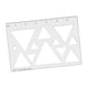 thumbnail image 4 of Plantilla De Fresadora Para Carpintería Multiusos De 1/4" De Grosor, Plantilla De Incrustación De Carpintero Triangular 12 En 1, 4 of 5