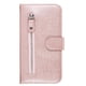 thumbnail image 4 of Funda con Cremallera para iPhone SE 2020/8/7, Carcasa Cartera de Cuero PU con Soporte y Tarjetero, 4 of 6