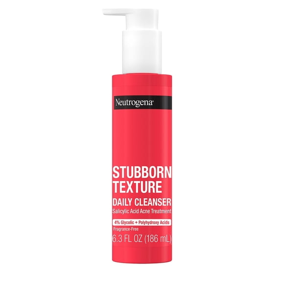 Limpiador facial Neutrogena Stubborn Texture con ácido salicílico 180 ml