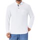thumbnail image 1 of INSPIRE CHIC Edición Camisetas de Polo de Golf para Hombre con Botones de Contraste, Cuello con Bolsillo y Mangas Largas M Blanco, 1 of 6