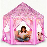 Lafyette. - Princess Tent Lafayette. Casa De Juegos Grande Para Niños, Castillo, Con Luces