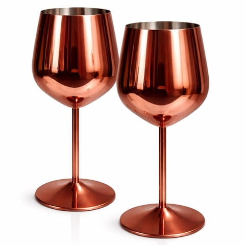Byb Home - Set 2 Copas Acero Rose