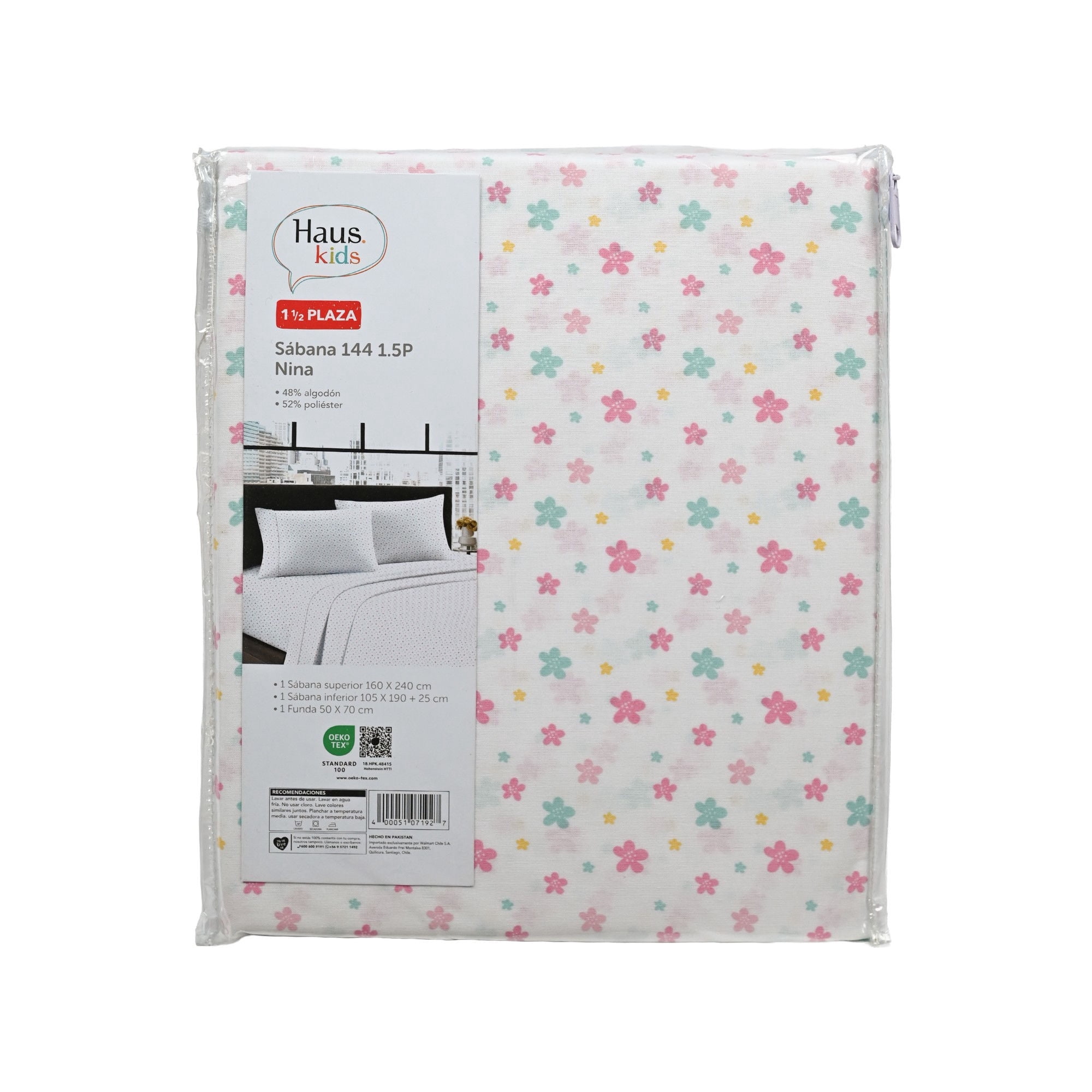 Juego de Sábanas Estampadas 144 Hilos 1.5 Plazas
