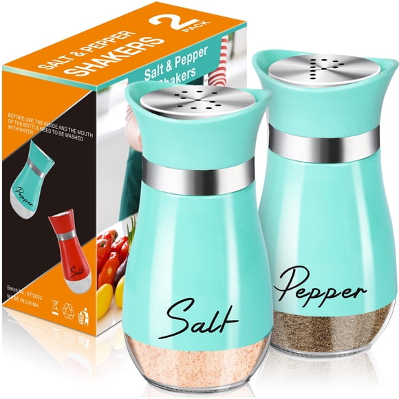 Set de saleros y pimenteros Arrozon Glass 120 ml, color azul