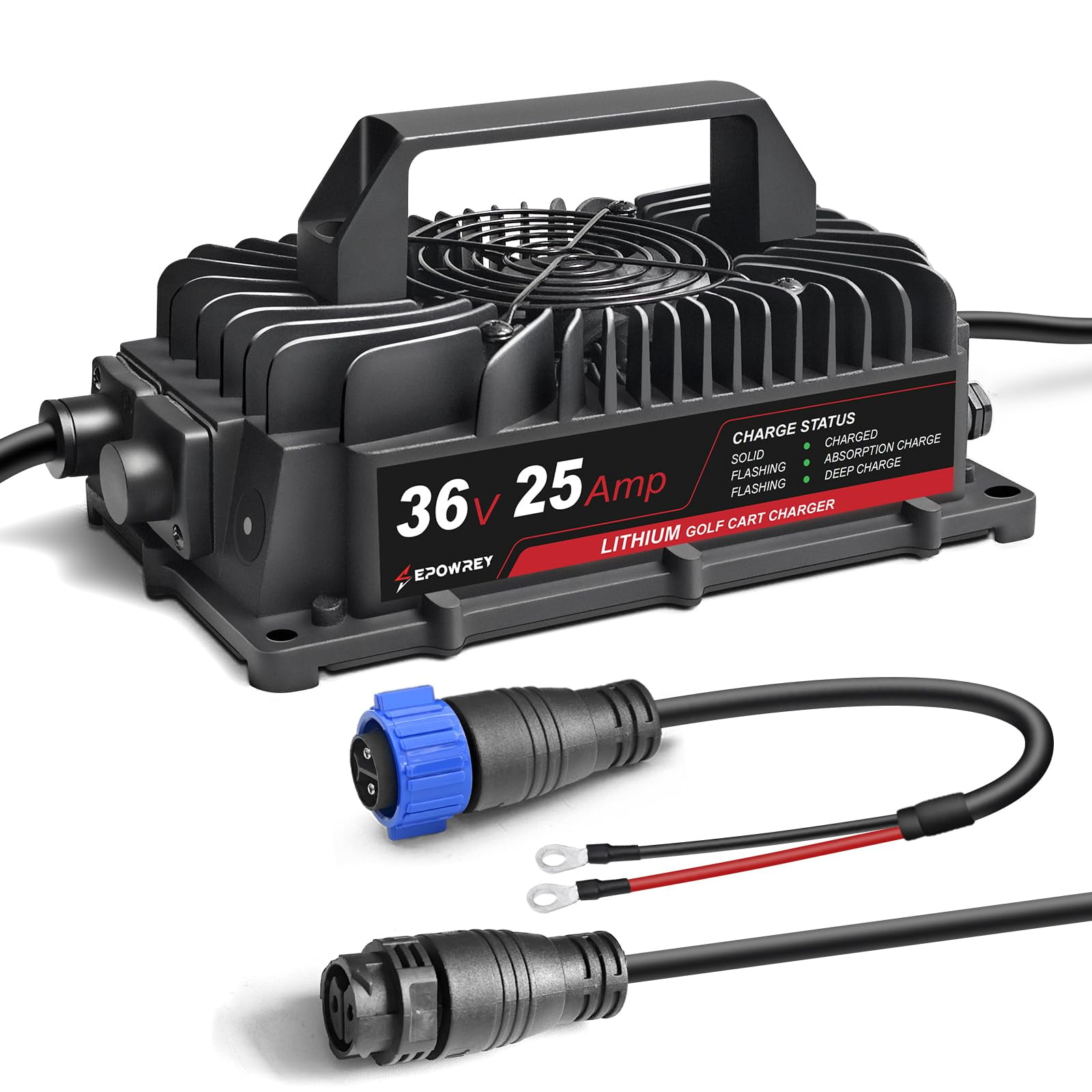 Cargador De Batería Epowrey 25a Para 36v/43,8 V (38,4 V) Lifepo4