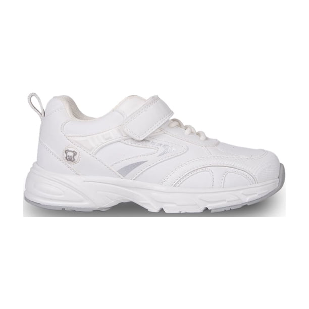 Zapatilla Escolar Unisex Deportiva Velcro Blanco Pillin