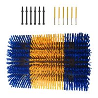 Ioensy - Cepillo Rascador Para Ganado, Herramienta De Limpieza, Cepillo De Masaje Completo Para Caballos, Cerdos, Ganado Vacuno, Azul Y Amarillo