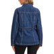 thumbnail image 3 of INSPIRE CHIC Chaquetas de Mezclilla para Mujer Desgastadas con Botones y Mangas Largas Chaqueta de Jean Moderna con Bolsillos S Azul Oscuro, 3 of 6