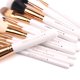 thumbnail image 3 of Set de brochas de maquillaje Z'OREYA Travel, 12 unidades con soporte, color blanco, 3 of 9