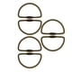 thumbnail image 5 of 6 Piezas Peque?o Tornillo Cerradura Llavero Llavero Colgante Hebilla 2 Pulgadas En Forma De D Bronce, 5 of 5