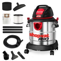 Aspiradora Para Productos Húmedos Y Secos Shop-Vac, 5 Galones, 4.5 Peak Hp, Acero Inoxidable
