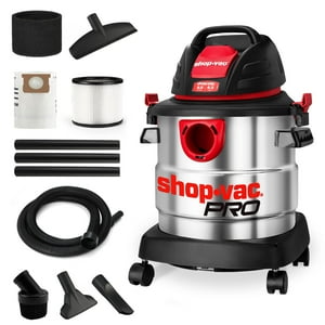 Aspiradora Para Productos Húmedos Y Secos Shop-Vac, 5 Galones, 4.5 Peak Hp, Acero Inoxidable
