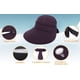 thumbnail image 4 of Sombreros para mujer con visera de playa convertible y protección solar UV UPF 50+, 4 of 5