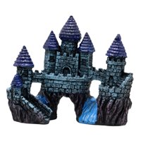 Ioensy - Decoración De Castillo De Resina Para Acuario, Pecera, Adorno De Castillo Escondido Para Acuario, Estilo C