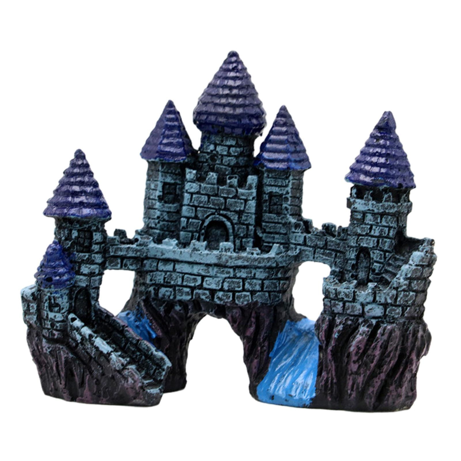 Ioensy - Decoración De Castillo De Resina Para Acuario, Pecera, Adorno De Castillo Escondido Para Acuario, Estilo C