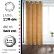 thumbnail image 3 of Set De Cortinas Hogar 2 Paños De 140 X 220 Cm Mostaza, 3 of 3
