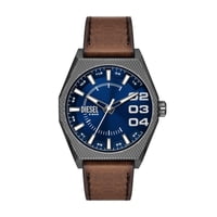Reloj Diesel Scraper Dz2189 Para Hombre, Acero Inoxidable, Piel