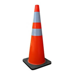Dvp - Cono Seguridad Vial Transito 90 Cm 2 Cintas Reflectantes Pvc