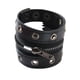 thumbnail image 3 of Pulsera Con Cremallera Pulsera Ancha De Cuero PU Para Adultos Unisex Halloween Negro, 3 of 5