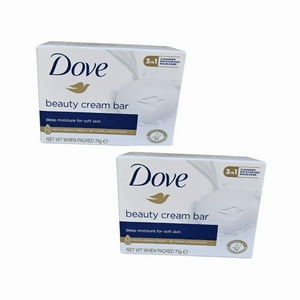 Pack 2 Jabónes Dove En Barra Beauty Cream 75G Limpieza E Hidratación