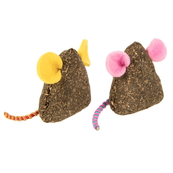 Juguete Gato Ratones Catnip Comprimido 2 Pzas