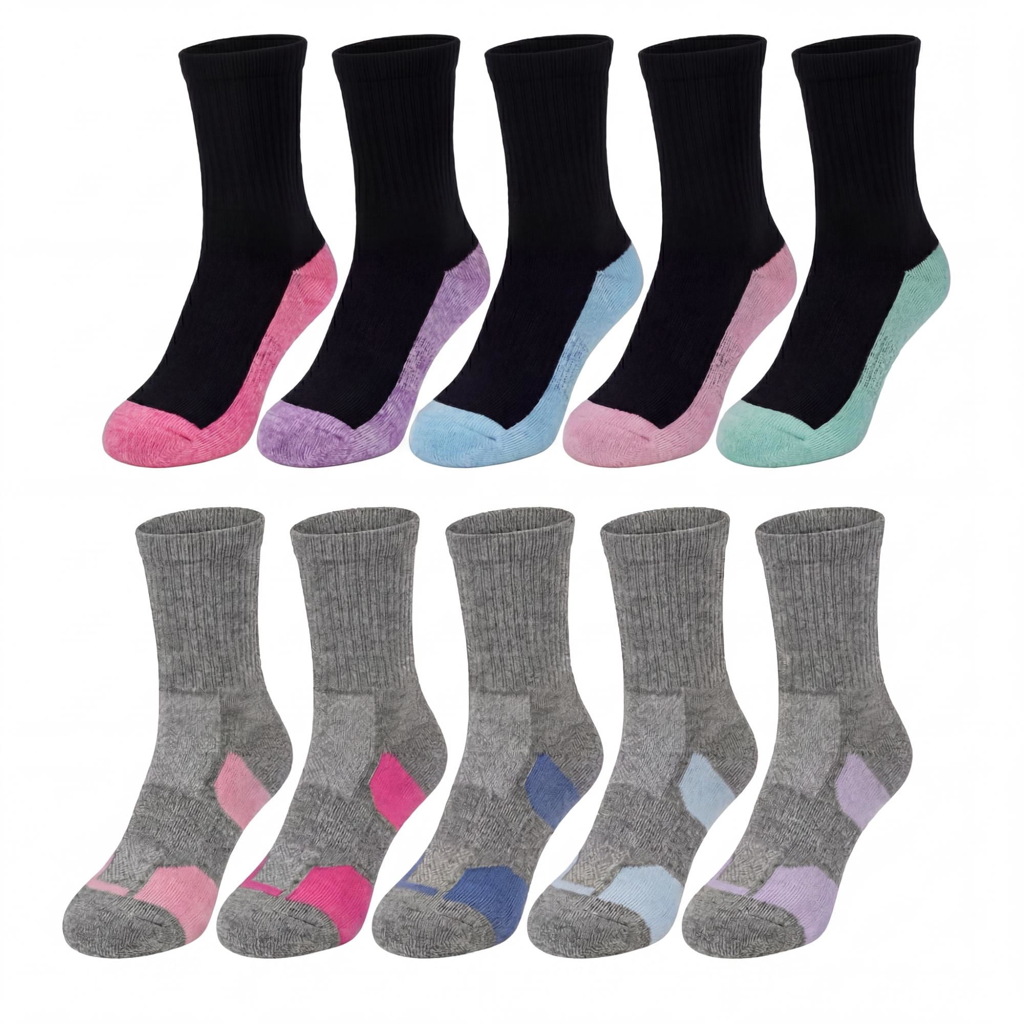 Calcetines Niña Deportivo Largo Multicolor X10 27-30