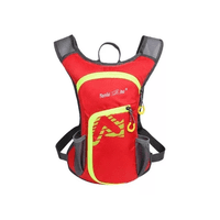Genérico - Mochila Outdoor Trekking + Bolsa De Agua Color Rojo