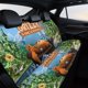 thumbnail image 4 of Grizzy y los Lemmings-theme Car Rear Seat Covers Back Elastic Flexible Car Seat Covers Decorative Fits Most Cars 120x59x76cm, 4 of 6