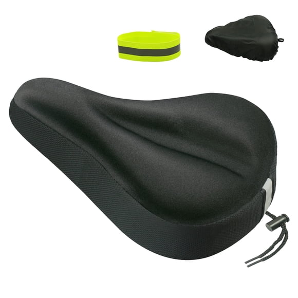 Funda de asiento de bicicleta acolchada con gel de geronmina para sillín de bicicleta