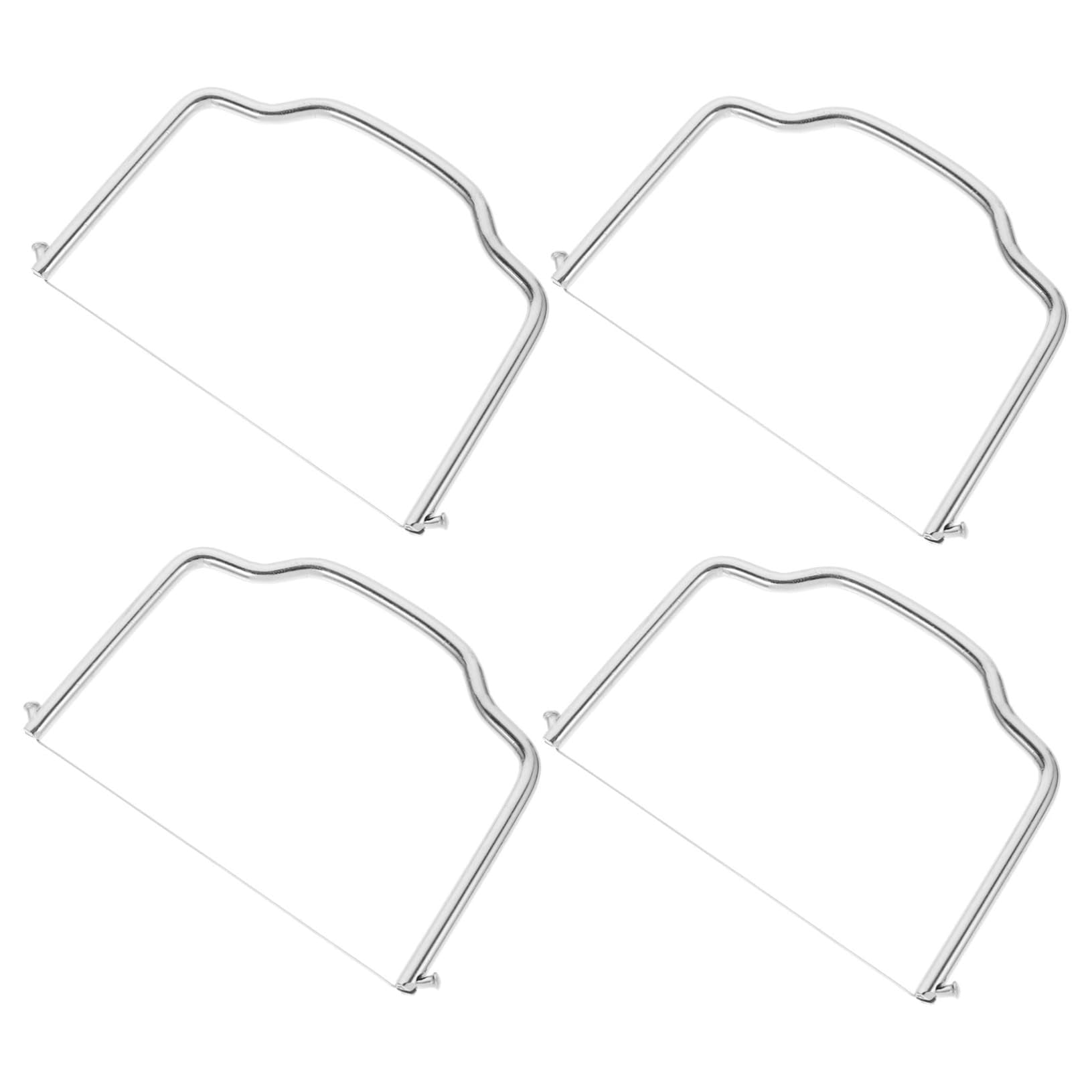 Xusx111 - 4pcs Acero Inoxidable Rebanador De Queso Cortadores De Alambre Bloque Rebanador De Queso Fácil De Usar Rebanador De Queso De Cuchillo De Mantequilla Multipropósito
