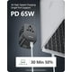 thumbnail image 2 of Adaptador de viaje LENCENT GaN III de 65 W con carga rápida USB-C PD, 2 of 3