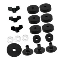 Bothyi - 18 Piezas De Repuesto Para Platillos Con Tuercas, Accesorio Profesional, Fieltro Para Soporte De Platillos, Color Negro